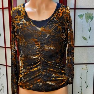 Karen Kane Burn Out Top